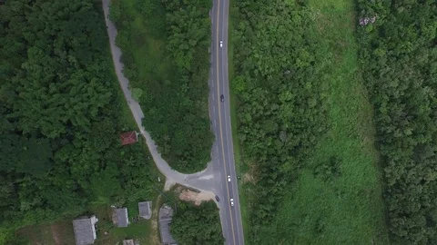 Top View of Road Stock Footage 71132379