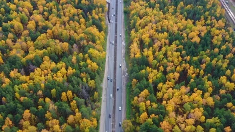 Top view of the road. Stock Footage 142197045