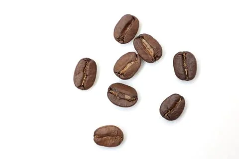 Top view of roasted coffee beans Fotos de archivo