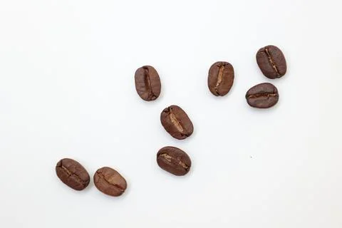 Top view of roasted coffee beans Фото