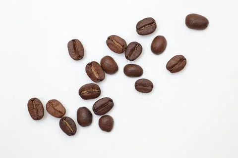 Top view of roasted coffee beans Fotos de archivo