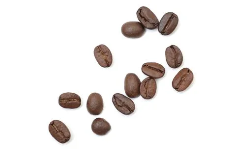 Top view of roasted coffee beans Stock-Fotos