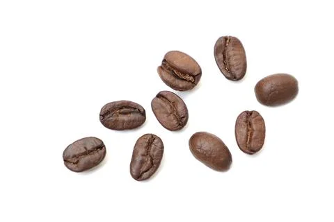 Top view of roasted coffee beans 스톡 사진
