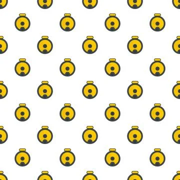 Top view robot vacuum cleaner pattern seamless Illustrazione stock