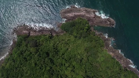 Top View of Rocks Stock Footage 71132942