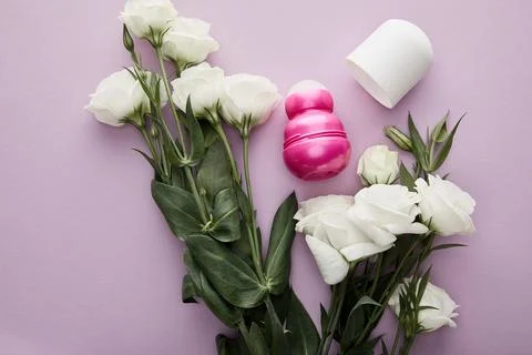 Top view roll bottle deodorant Stock Photos