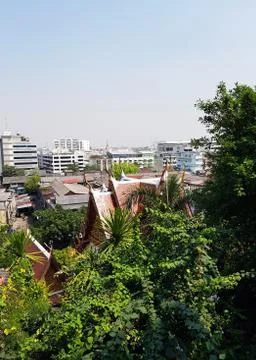 Top view of the rooftops of bangkok Stock-Fotos