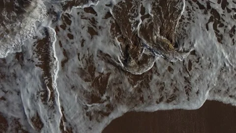 Top view of rough sea Stockbeeldmateriaal 150218595