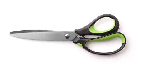 Top view of scissors Stock Photos