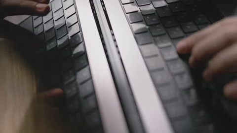 Top view of screen with code Stock Footage 214437559