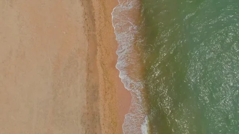 Top view of the sea beach Stock Footage 89882570