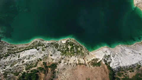 Top view of the sea lagoon Stock-Footage 138584316