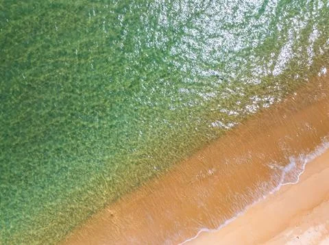 Top view sea surface background Stock Photos