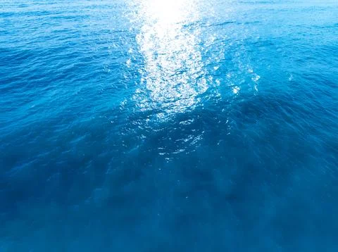 Top view sea surface waves texture background Photos
