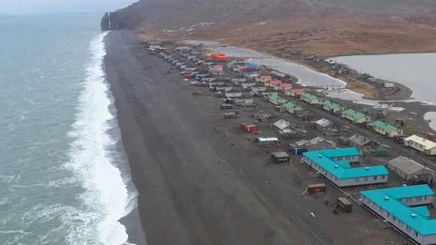 The top view on the settlement of Inchoun. Stock Footage 120822765
