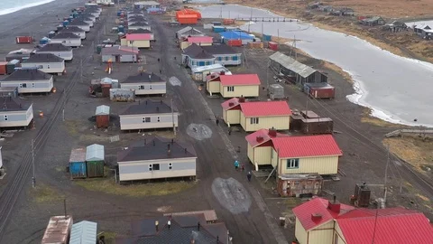 The top view on the settlement of Inchoun. Stock Footage 120822859