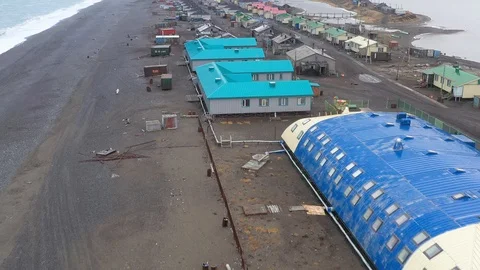 The top view on the settlement of Inchoun. Stock Footage 120822860