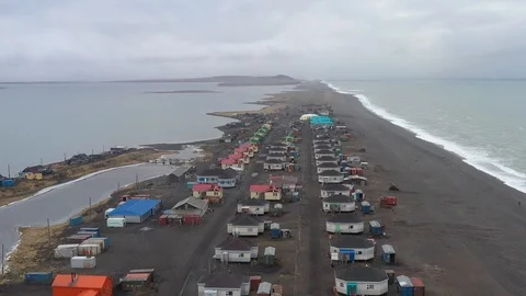 The top view on the settlement of Inchoun. Stock Footage 120822867