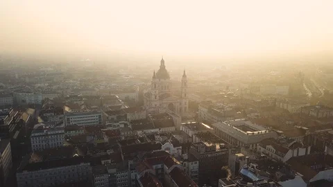 Top view shooting on a drone in the early morning. Stock Footage 119057883