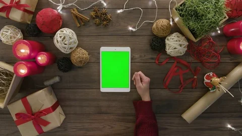 Top View Shopping Online Using Digital Tablet 스톡 동영상 81460994