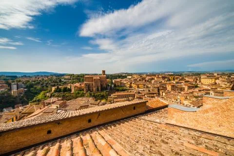 Top view of Siena Stock Photos