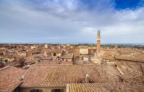 Top view of Siena Stock Photos