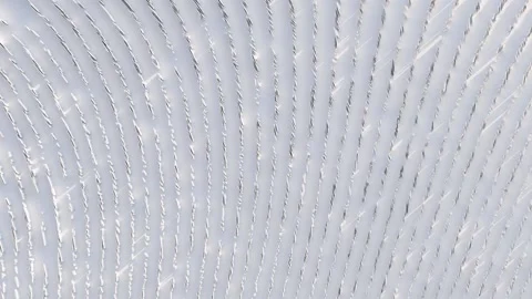 Top view of simple empty white podium stage background. Futuristic technology 스톡 동영상 201864521