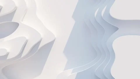 Top view of simple empty white podium stage background. Futuristic technology 스톡 동영상 202203544