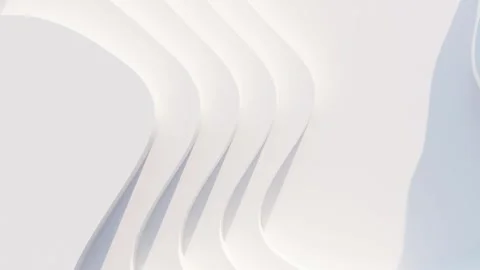 Top view of simple empty white podium stage background. Futuristic technology 스톡 동영상 203807083