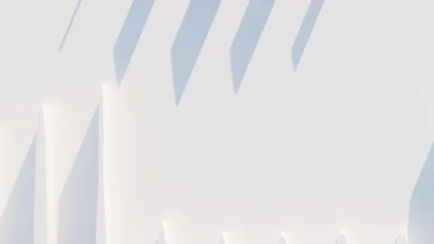 Top view of simple empty white podium stage background. Futuristic technology 스톡 동영상 211311627