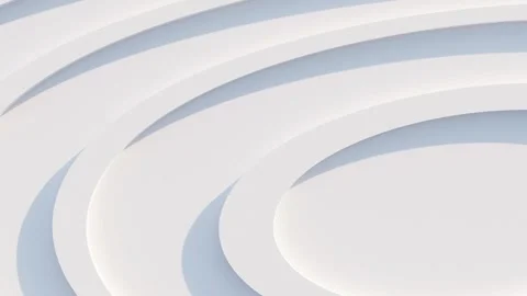 Top view of simple empty white podium stage background. Futuristic technology 스톡 동영상 243206408