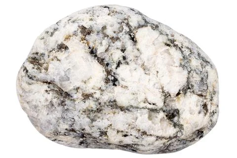 Top view of single gray pebble Stock Photos