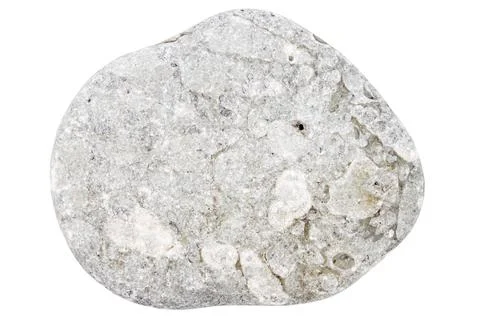 Top view of single gray pebble Stock Photos
