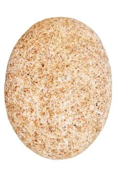 Top view of single orange pebble Stock Photos