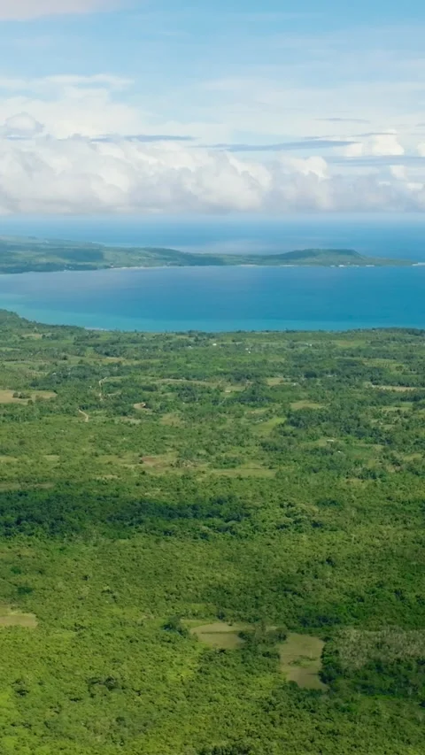 Top view of Siquijor, Philippines. Stock Footage 241019306