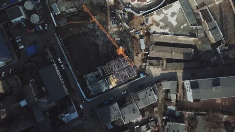 Top view of the site 스톡 동영상 112016274