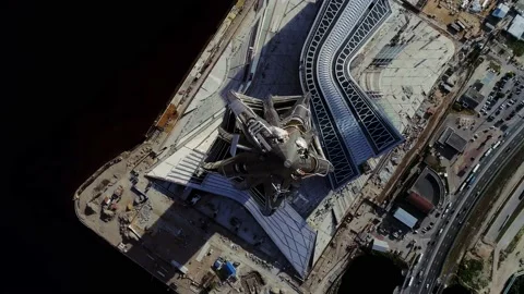 Top view of the skyscraper and cityscape. Stock Footage 138031047