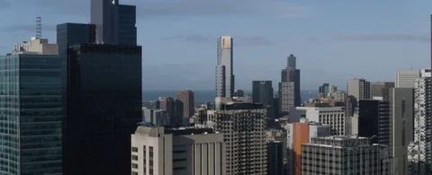 Top view of skyscrapers in the city Stock Footage 81003717