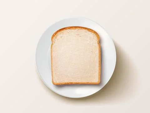 Top view of sliced bread Illustrazione stock