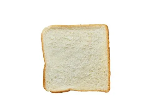 Top view, sliced bread isolated on white background with clipping path Foto stock