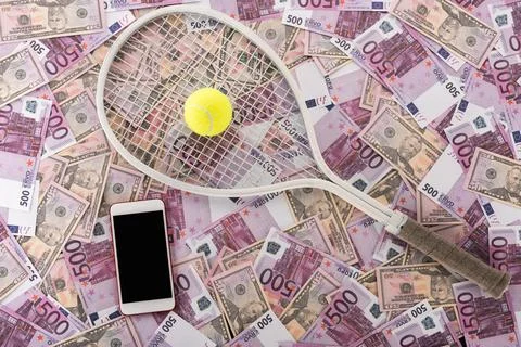 Top view smartphone blank screen Stock Photos