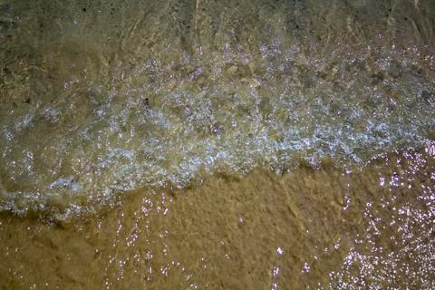 Top view of Soft wave splashing Stock Photos
