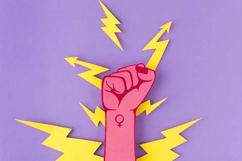 Top view solidarity concept Stock Photos