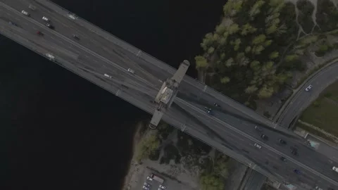 Top view of the south bridge Stock-Footage 159044002