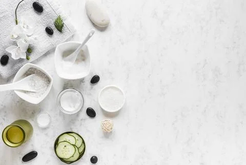 Top view spa element collection. High resolution photo Stock Photos