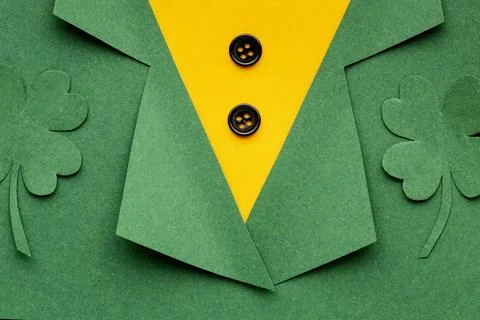 Top view st patrick day elements Stock Photos