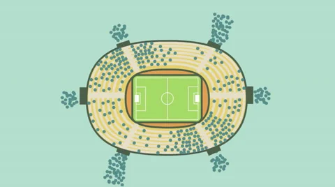 Top view of the stadium Stock Footage 37313561