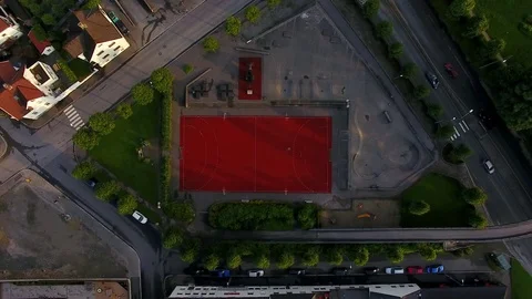 Top view of the stadium Stock Footage