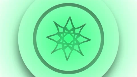 Top View Star Rotation Loop Animation. 4... | Stock Video | Pond5