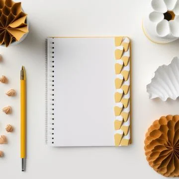 Top view of stationary object on white background. Stock Illustration